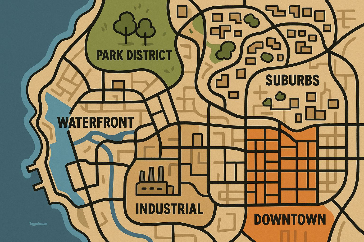 Map of New Gotham